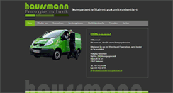Desktop Screenshot of haussmann-energietechnik.de